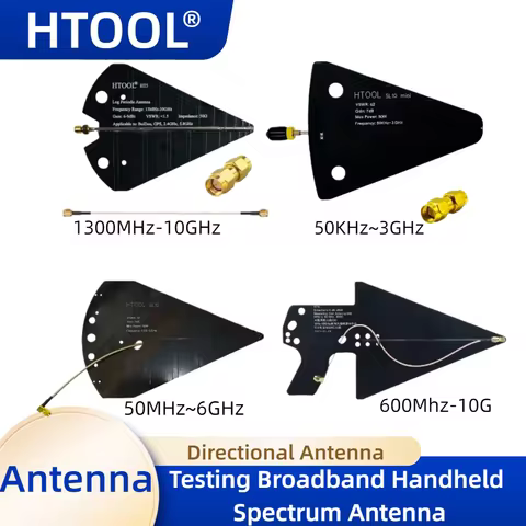 HT5/SL10mini/SL10/HT6 Log Periodic Antennas for Direction Finding, Spectrum Analyzers, Signal Analyz