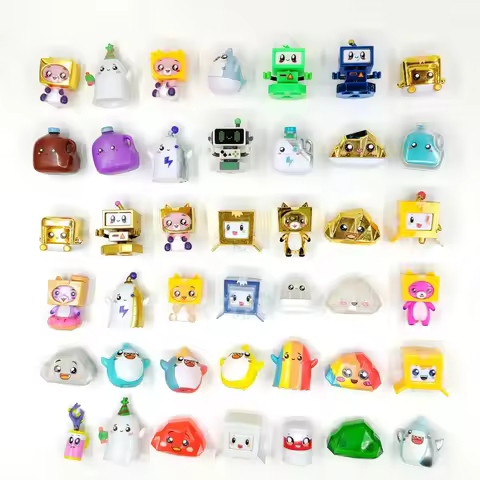 1pcs Original Lankybot 2-3cm Lovely Collection Ultra Rare Edition Mini Figures Toys Gold Robot Kids 