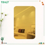 TEALY Mirror Wall Stickers Removable LIvingroom Home Decoration Oval Rectangle
