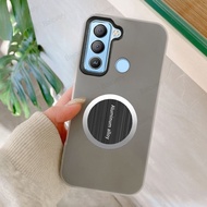 For TECNO POP 5 LTE BD4 Double-layer Smooth Surface Hard with Self Adhesive Iron Ring Sticker