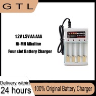 - /AA AAA Battery Charger 1.2V 1.5V Alkaline Ni-MH Battery Charger 4 Slot Generic Charger.
