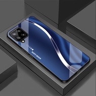 Ốp Lưng cho SAMSUNG GALAXY A12 A22M22M32 A22 5G M12 Mặt kính cường lực cao cấp Họa tiết RỒNG VÀNG