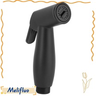 MELIFLUO Handheld Bidet Sprayer, Black ABS Bidet Sprayer Head, Premium Adjustable Pressure Self-Clea