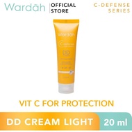 Wardah C-Defense DD Cream 20ml - Cerah dan Warna Kulit Merata dengan HiGrade Vitamin C dan SPF 30