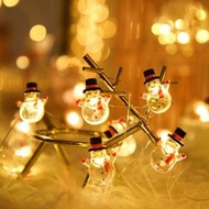 A1 - [聖誕節 雪人款式 2米 20燈] LED裝飾燈帶 (燈飾/聖誕樹/燈串/電池/LED)