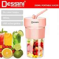 DESSINI ITALY 350mL USB Rechargeable Portable Bottle Juicer Blender Chopper Grinder Mixer Smoothie /
