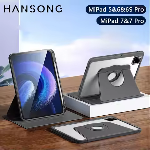 Case for Xiaomi Pad 5 6 Pro 11in 6s Pro 12.4in Mi Pad 7 7 Pro 11.2in 360° Rotation for Mi Pad 5 6 11