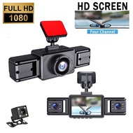4 Channel Car Dashcam 360 Degree Panoramic View 1080P Recording For Night Vision