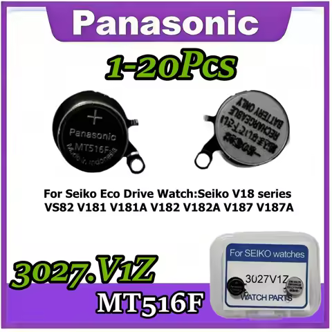 3027V1Z MT516F 3027 V1Z MT516 3027-V1Z Seiko Watch Kinetic Energy Rechargeable Battery VS82 V181 V18
