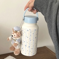 Tumbler Tahan Sejuk Stainless Steel Thermos Mug Flask for Girl Handheld 900ml Cute Tumbler Cartoon