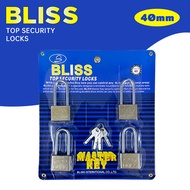 BLISS กุญแจ กุญแจล็อคประตู กุญแจระบบไขรหัสเดียวกัน door lock ขนาด 40 มม.-50 มม. กล่องชุดกุญแจ ป้องกั