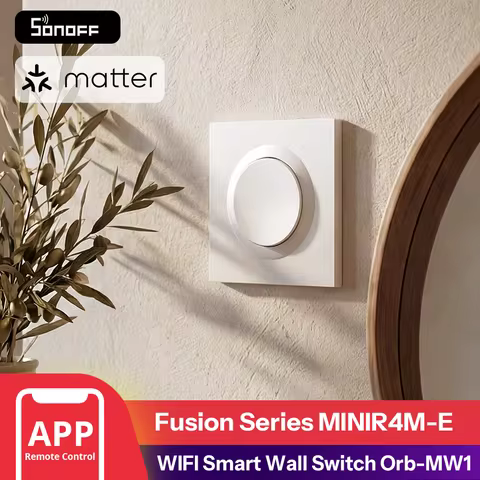 SONOFF MINIR4M-E Matter Over WiFi Smart Wall Switch Orb-MW1 Fusion Series Voice Control Google Home 