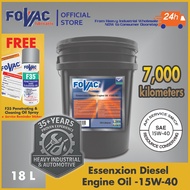 FOVAC Essenxion Diesel Engine Oil 15W-40 and 10W-30 - 18Liters