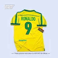 ASPORT BRAZIL RETRO HOME WORLD CUP 1998 BRAZIL JERSEY