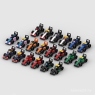 Mini F1 Racing Car Building Blocks Toy 35 PCS with Driver Figure DIY Assembly Kit for Ages 7-14 迷你F1