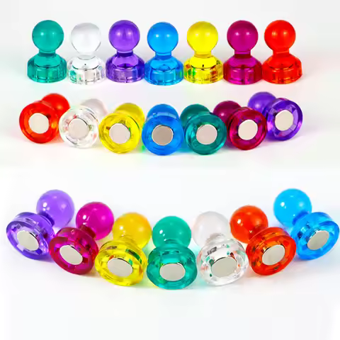 8pcs Strong Neodymium Noticeboard Skittle Men Pin Magnets Fridge DIY Whiteboard Uses in Office Adver