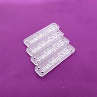 Acrylic Label Tag Acrylic Tag Acrylic Label Tag Tudung Acrylic