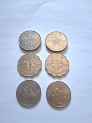 香港1997年回歸紀念幣2套共6枚