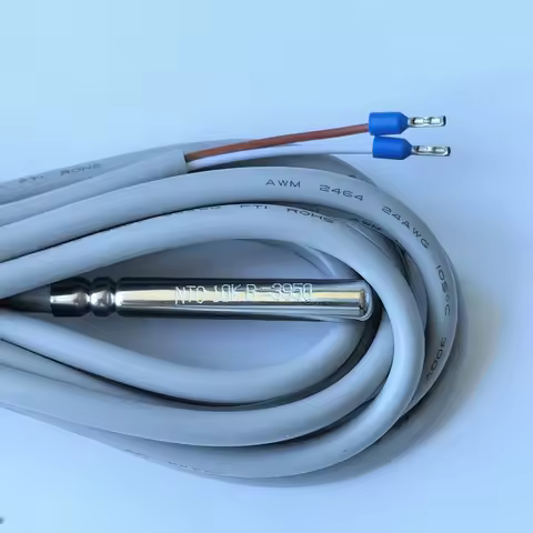 Solar Water Heater Temperature Sensor NTC10K with 3m Cable B=3950 & PT1000 with 1.5M Cable for Water