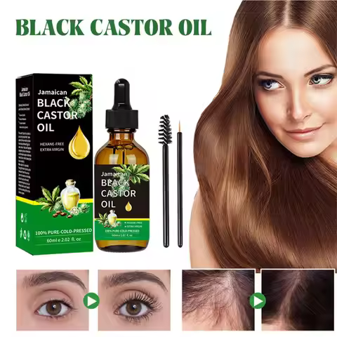 Black Castor Oil Healthy Organic Castor Oil Improves Hair Line Toughness Nourishes The Body Skin Hai