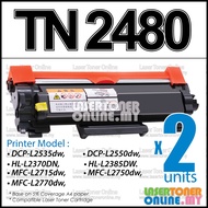 2x Toner TN-2460 TN2460 TN2480 TN-2480 Compatible to Brothe* HL L2370DN HL L2385DW DCP L2550DW MFC L