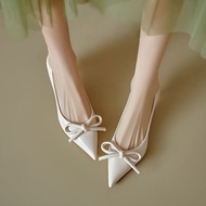 High Heels Bow Knot Shoes Women