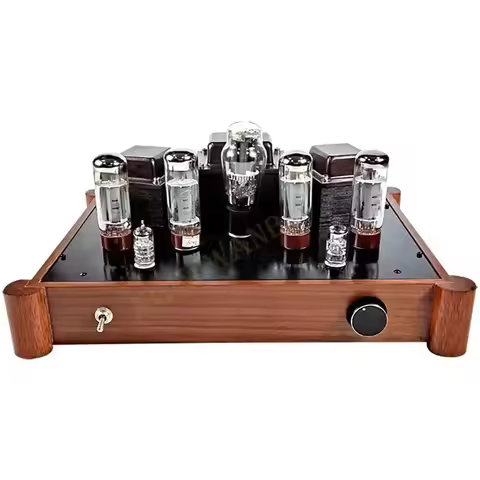 AOSIBAO 6U8 6F2 Push EL34 6P3P 6L6 5881 KT88 Tube Amplifier 30W 2.0 Class A Vacuum Tube Amplifier 5U
