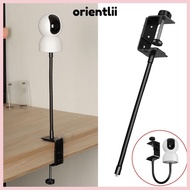 ORIENTLIIY Mini Camera Holder, Retractable 360° Rotation Baby Monitor Bed Bracket, No Punching Clip 