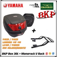 ct motor BKP 30L BOX MONOLOCK + RAPIDO MONORACK SET MOTORCYCLE YAMAHA 135LC/Y15ZR/Y16ZR/EGO AVANTIZ/EGO GEAR