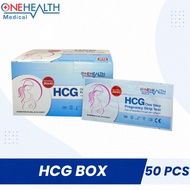 OneHealth HCG Per Box Contains 50 Pcs One Step Pregnancy Strip Testpack Pregnancy Test Strip Tool