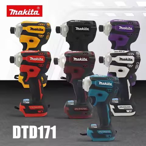 Makita DTD171 Multicolor Brushless Electric Drill Driver Compact Rechargeable Screwdriver Home Impro