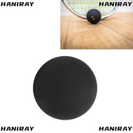 HANIRAY Squash Ball, Black 40MM Rubber Squash Balls, Squash Racket Supplies Double Yellow Dot Traini