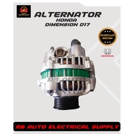 ALTERNATOR ASSEMBLY HONDA DIMENSION(2001-2005) D17 ENGINE RECONDITIONED/REFURBISHED