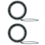 2 PCS Bicycle Hub Bearing 24x37x7mm Hybrid Ceramic Bearing Dual 24377RS Si3N4 Ball Bearings MR24377 