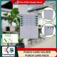 Punch Card Holder丨Punch Card Rack | 10'slot Punch Card Holder *ABS Material