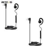 Retevis Walkie Talkies Earpiece with Mic Retractable coil Headset Compatible with Motorola CP040 CP1