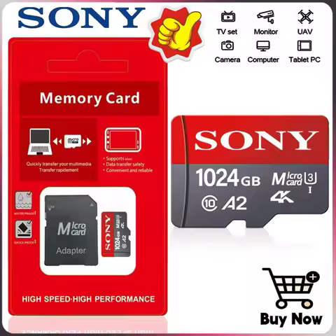 Original SONY Micro SD Card 2TB New SONY High Speed Memory Card 128GB 512GB 1TB MicroSD Flash Card f