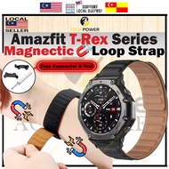 Amazfit T-Rex 3 /Amazfit T-Rex 2 Strap Magnetic Loop Strap, Tali Jam Magnetic Amazfit T-Rex3 /Amazfi