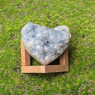 超美天然原礦天空藍天青石愛心 藍水晶 療癒 淨化 辦公室 風水