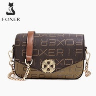 FOXER Women PVC Leather Crossbody Bag for Women Chain Signature Women’s Shoulder Bag