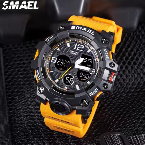 SMAEL Alarm Clock Time Reporting Swimming Waterproof Electronic Watch 8008 Electronic Watch Outdoor 