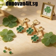 DONOVAN4IT Bag Hanging, Friendship Good Luck Lucky Clover Keychain, Creative Ornaments Cute Four Lea