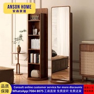 Swivel Full-Length Mirror 全身鏡 可旋轉鏡子 立式收納鏡子 免費送貨 書架收納一體鏡子 儲物櫃 可旋轉全身鏡 試衣鏡 書架 T25968