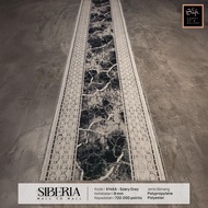 Siberia 6146 Grey Premium Minimalist Abstract Runner Long Floor Carpet