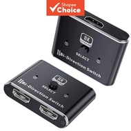 HDMI Switch 2-in-1 Out 48Gbps 4K@120Hz 8K@60Hz for PS5 Xbox Apple TV  Suis HDMI 2 dalam 1 Keluar 48G