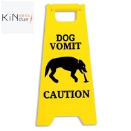 Dog Vomit Sign 4 Inch Vomit Wet Floor Sign Vomit Warning Sign Decoration Yard Sign