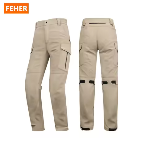 FEHER Motorcycle Cargo Pants Spring Autumn Windproof Commuting Motorbike Cargo Trousers Unisex Multi