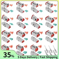 140Pcs Deutsch DT Series Waterproof Wire Connector Kit DT06-2/3/4/6S DT04-2/3/4/6P Automotive Sealed