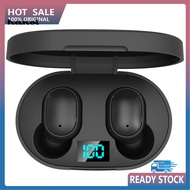 HAN_ E6S Wireless 6D Stereo V50 Bluetooth-compatible In-ear Earbuds Sports Earphones with Mic