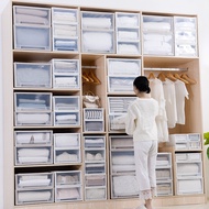 Multipurpose Wardrobe Clothes Stackable Plastic Storage Box Drawer Storage Underwear Box 13L/21L/36L